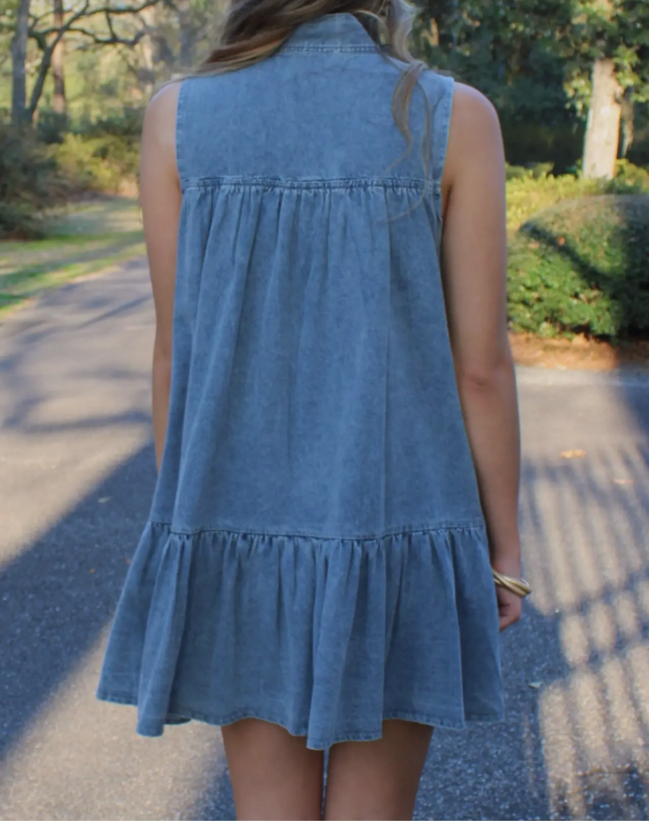Ready for Kickoff Denim Dress