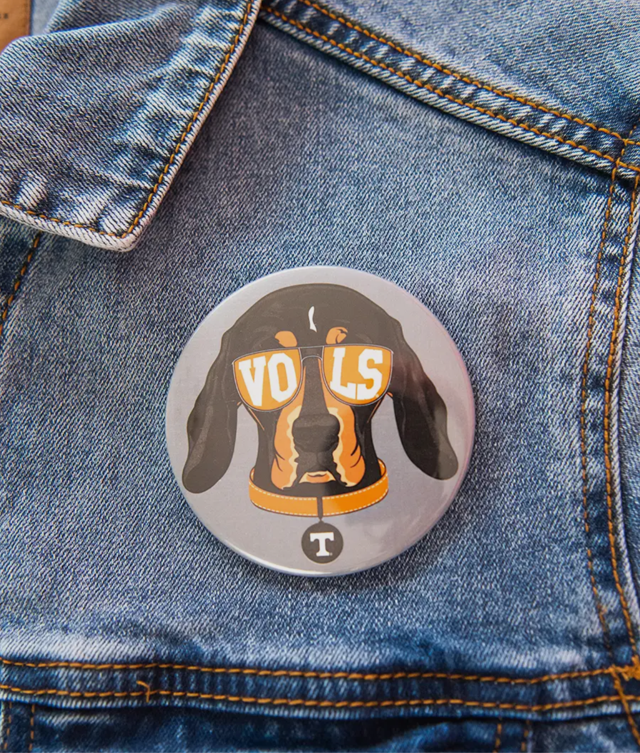 Smokey Vols Button