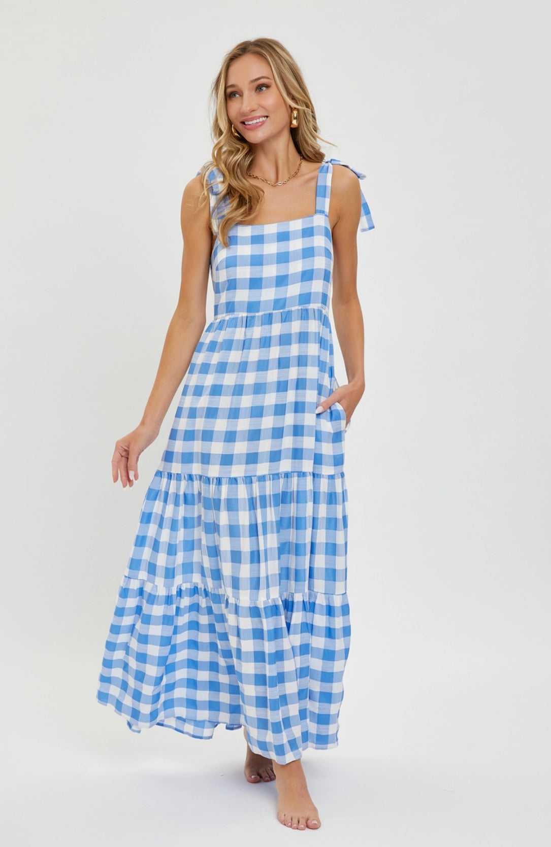 Picnic Dreams Gingham Maxi Dress Picnic Dreams Gingham Maxi Dress