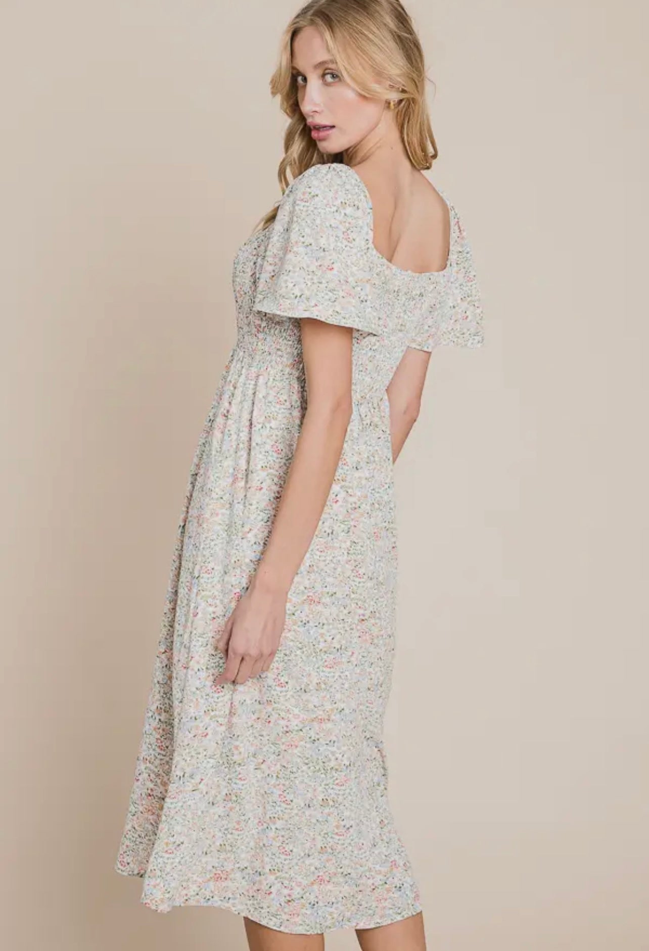 Rise and Bloom Midi Dress