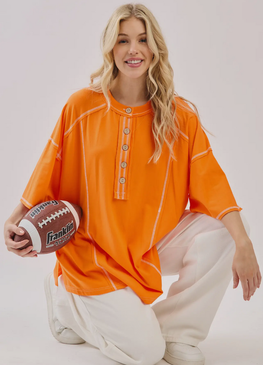 Hustle Hard Oversized Top