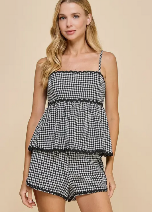 For The Bear Houndstooth Set