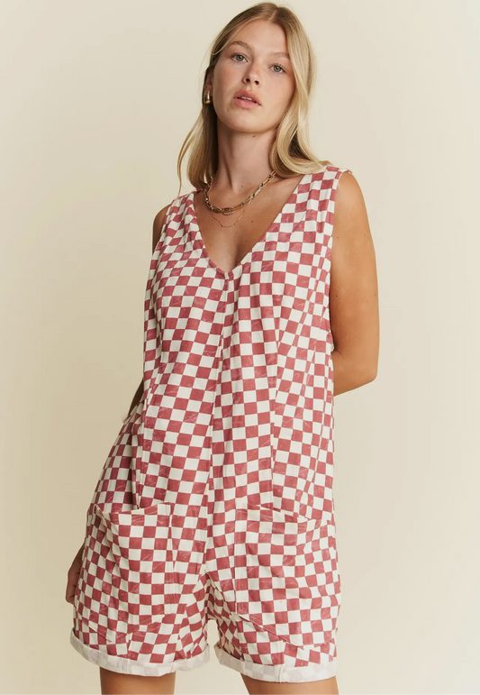 Crimson Rally Romper