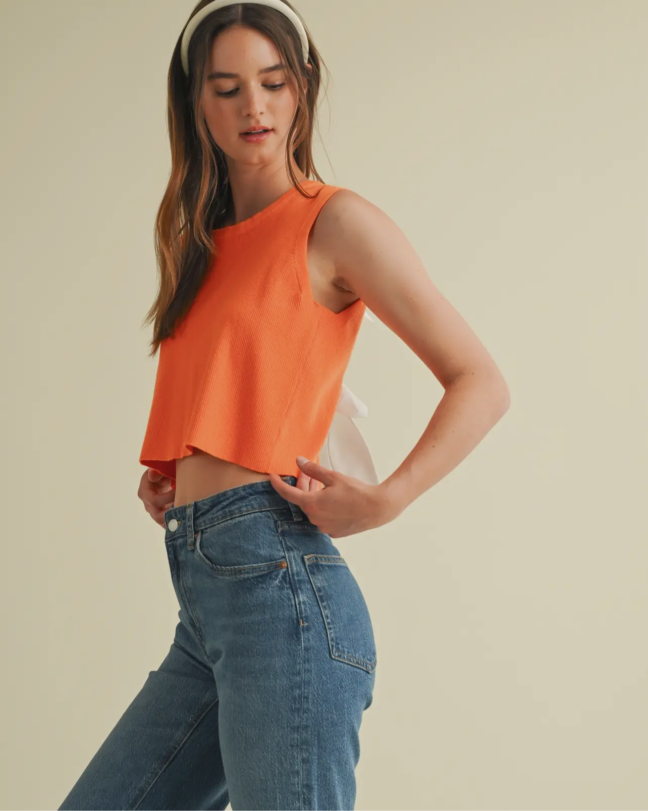 Check the Score Bow Back Tank