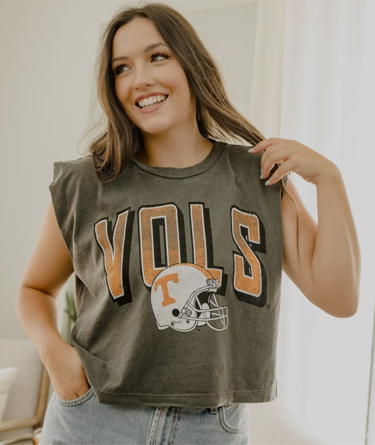 Vols Helmet Muscle Tank