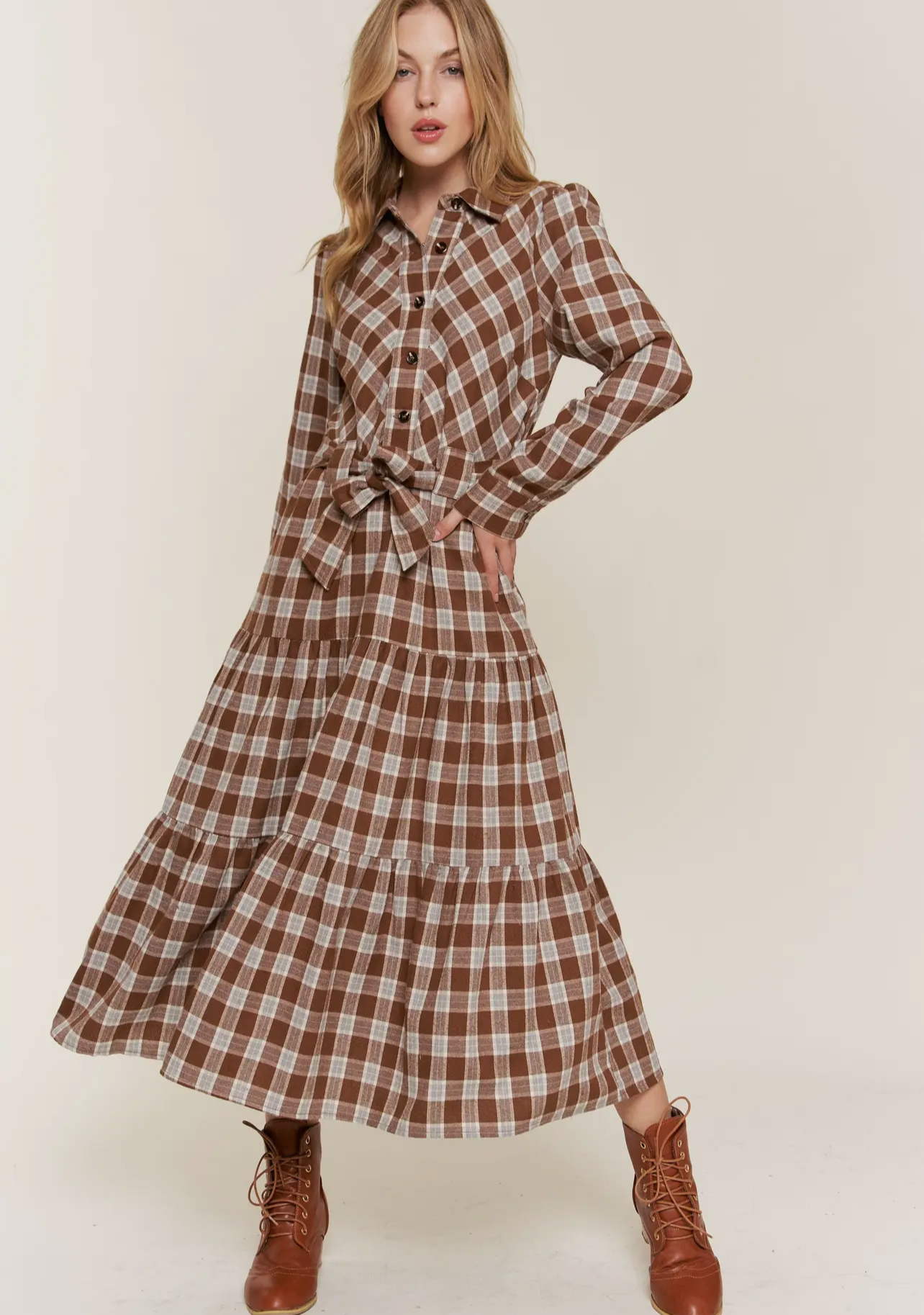 Thankful Plaid Dress