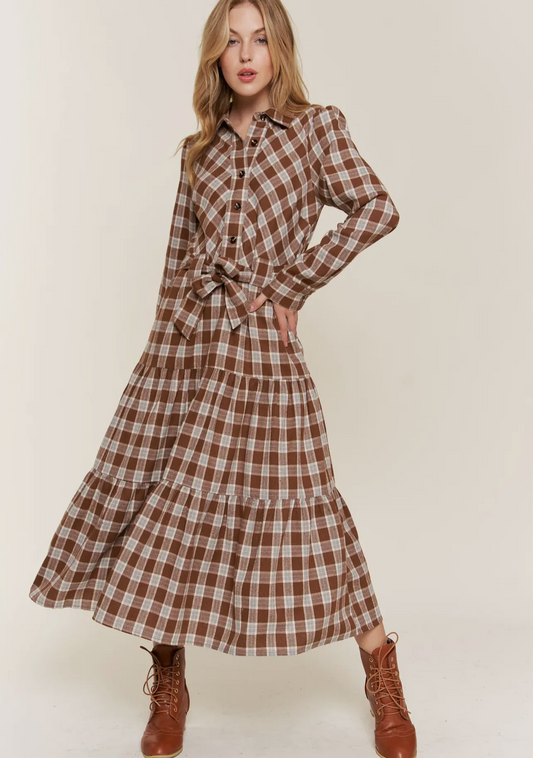 Thankful Plaid Dress