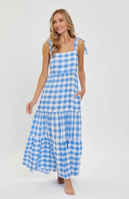 Picnic Dreams Gingham Maxi Dress