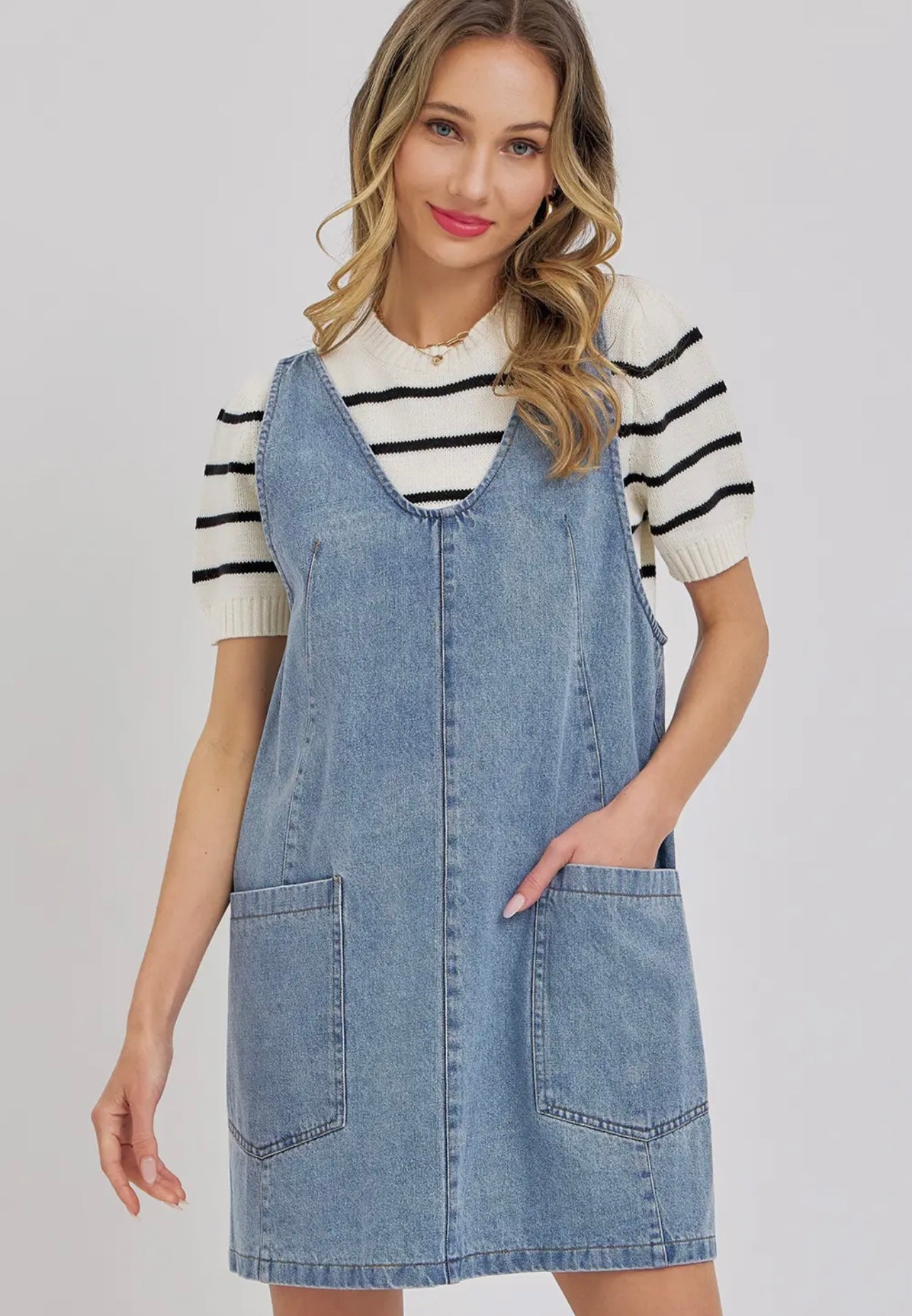 Touchdown Denim Dress
