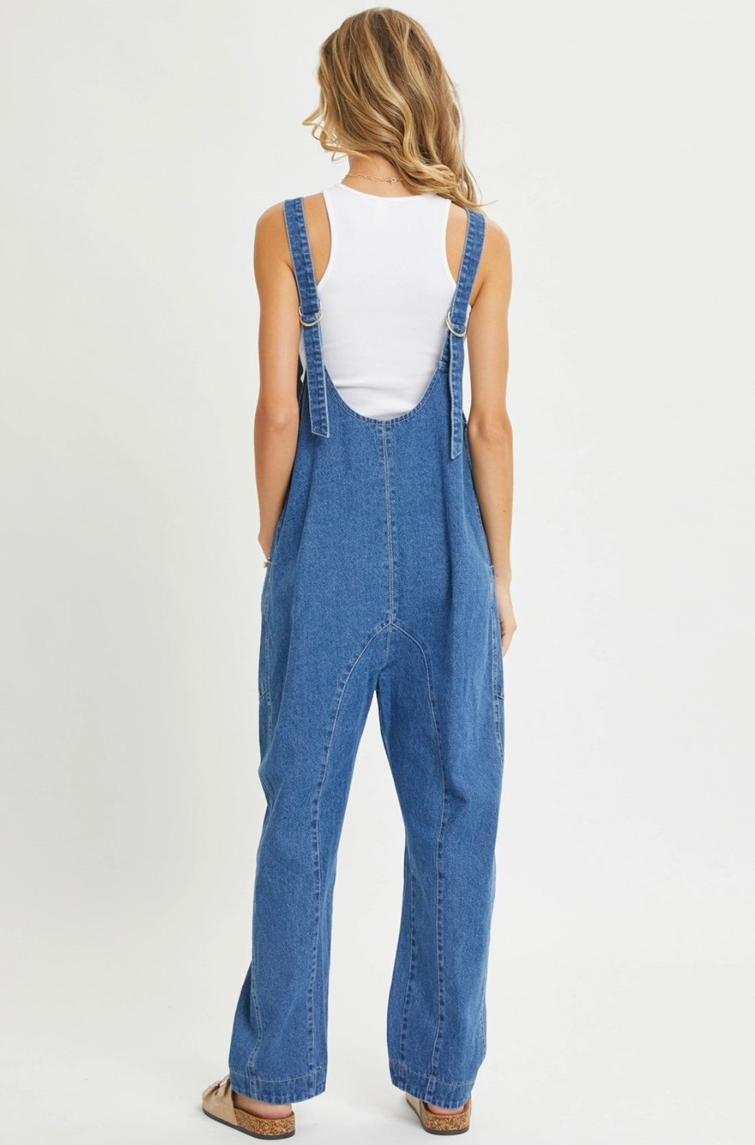 One And Done Denim Jumpsuit