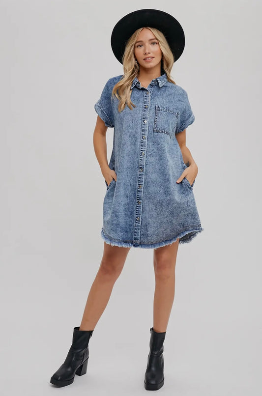 More Than My Hometown Denim Dress