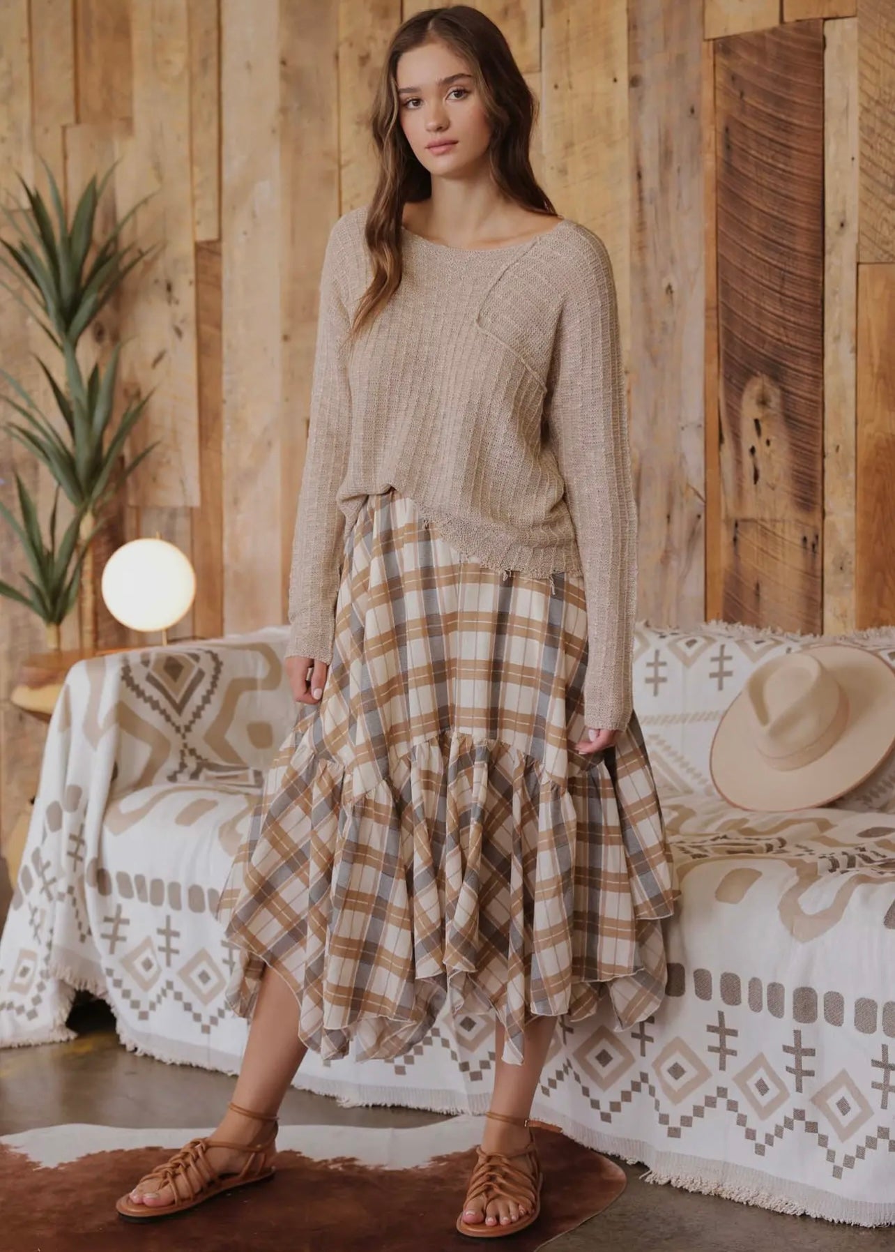 Sleigh Ride Midi Skirt