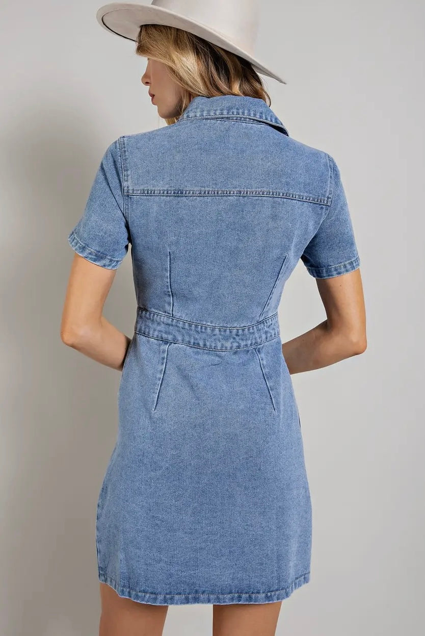 Take Me To The Rodeo Denim Dress