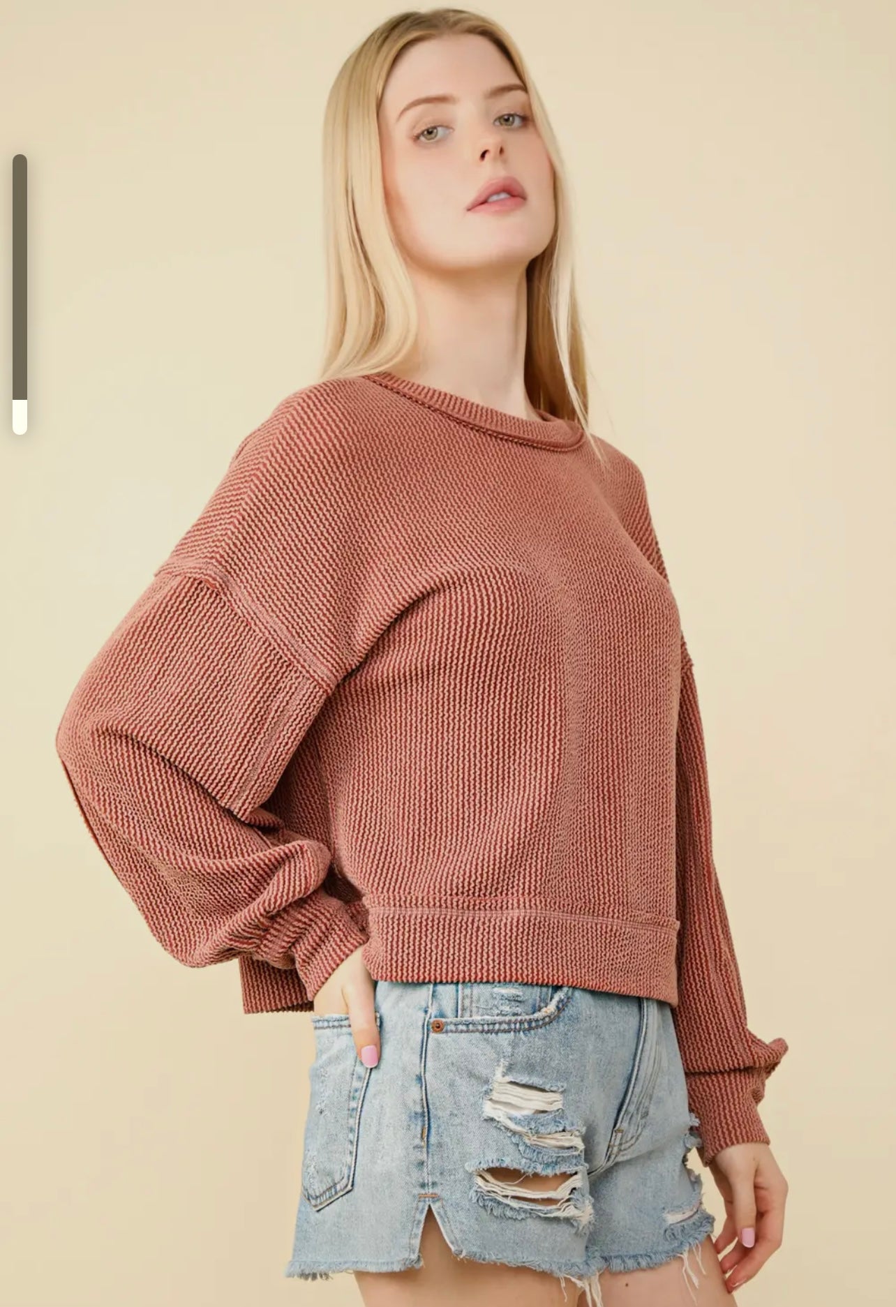 Falls Calling Ribbed Sweater