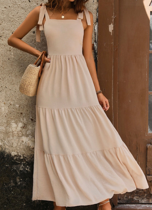 Apricot Fields Midi Dress