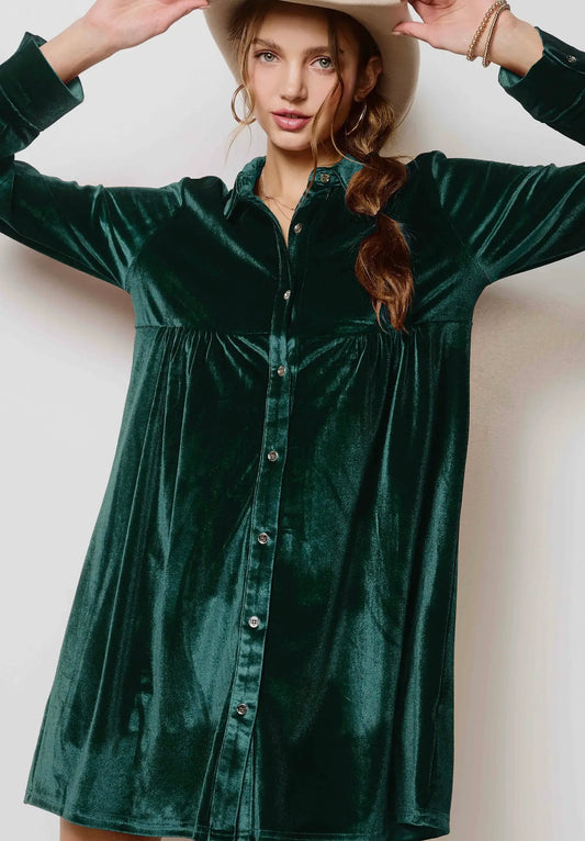 Jingle Bell Rock Velvet Dress