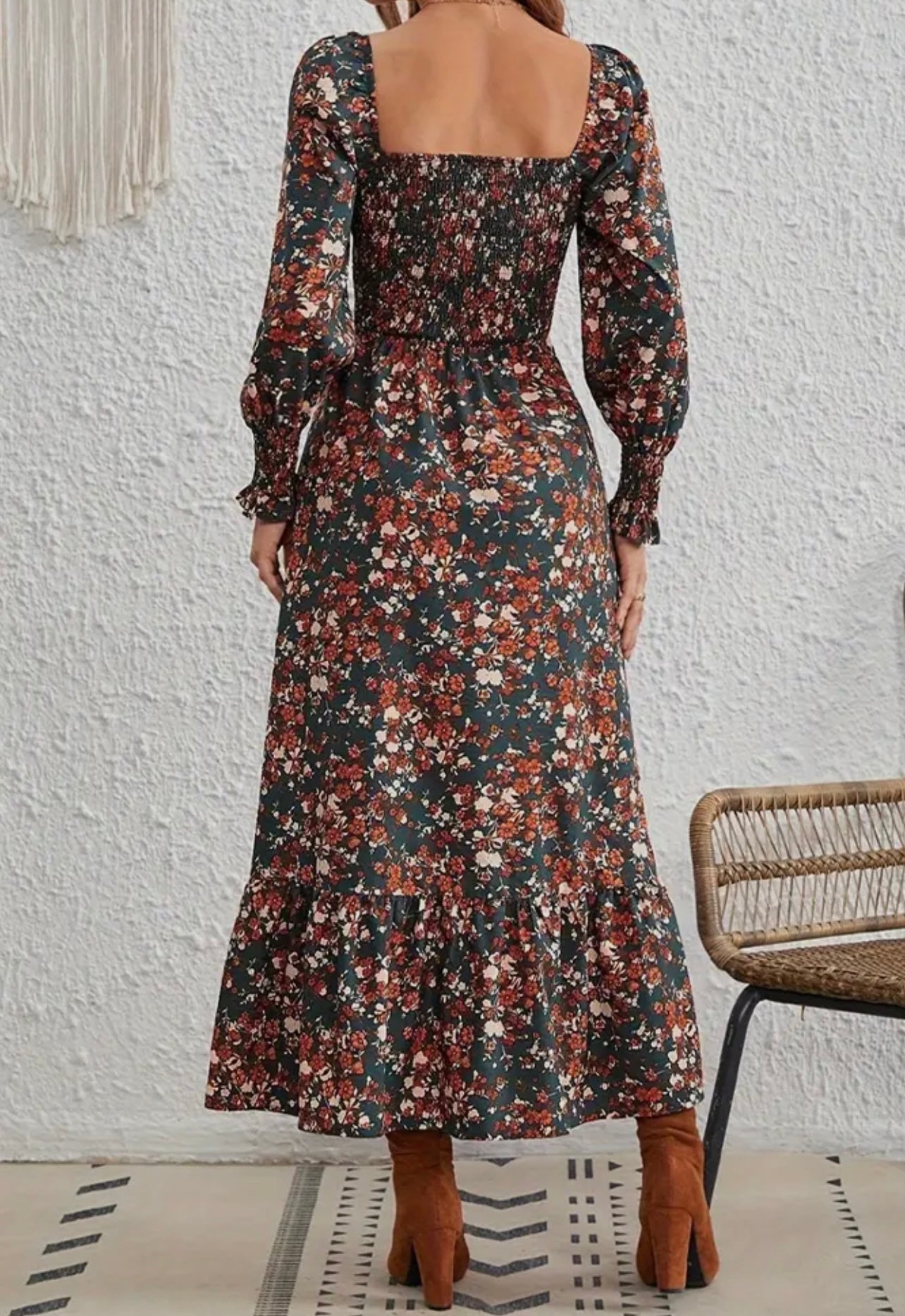 Chestnuts Roasting Maxi Dress