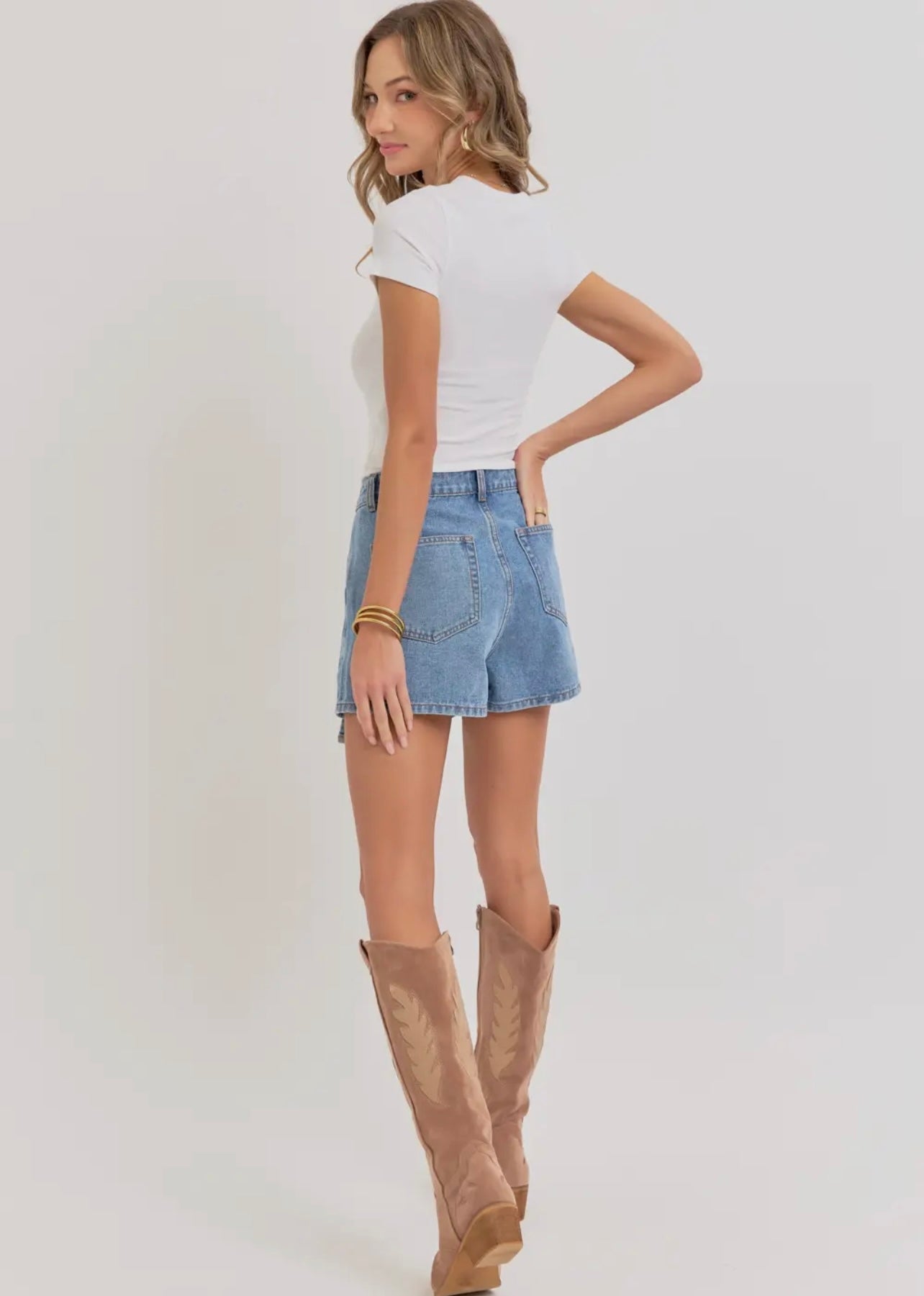 Can’t Stop Us Denim Skort