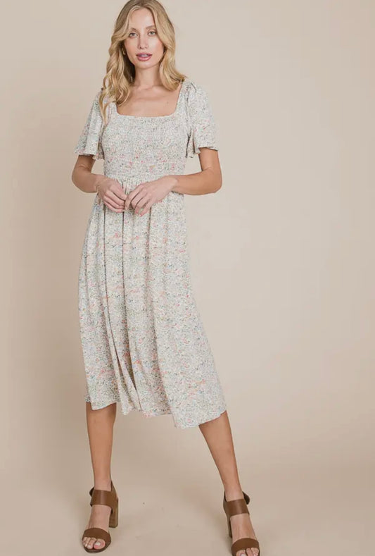 Rise and Bloom Midi Dress