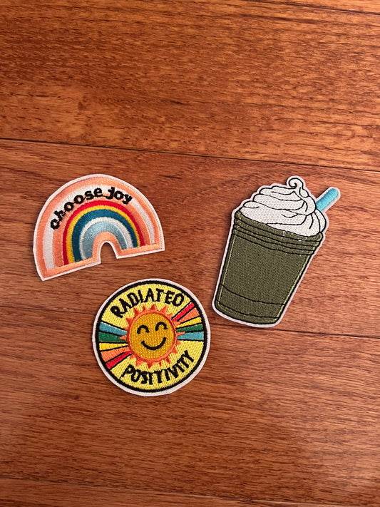 Radiate Positivity Hat Patches