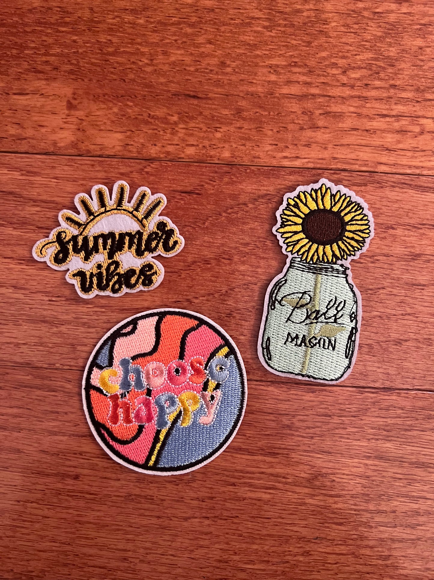 Choose Happy Hat Patches