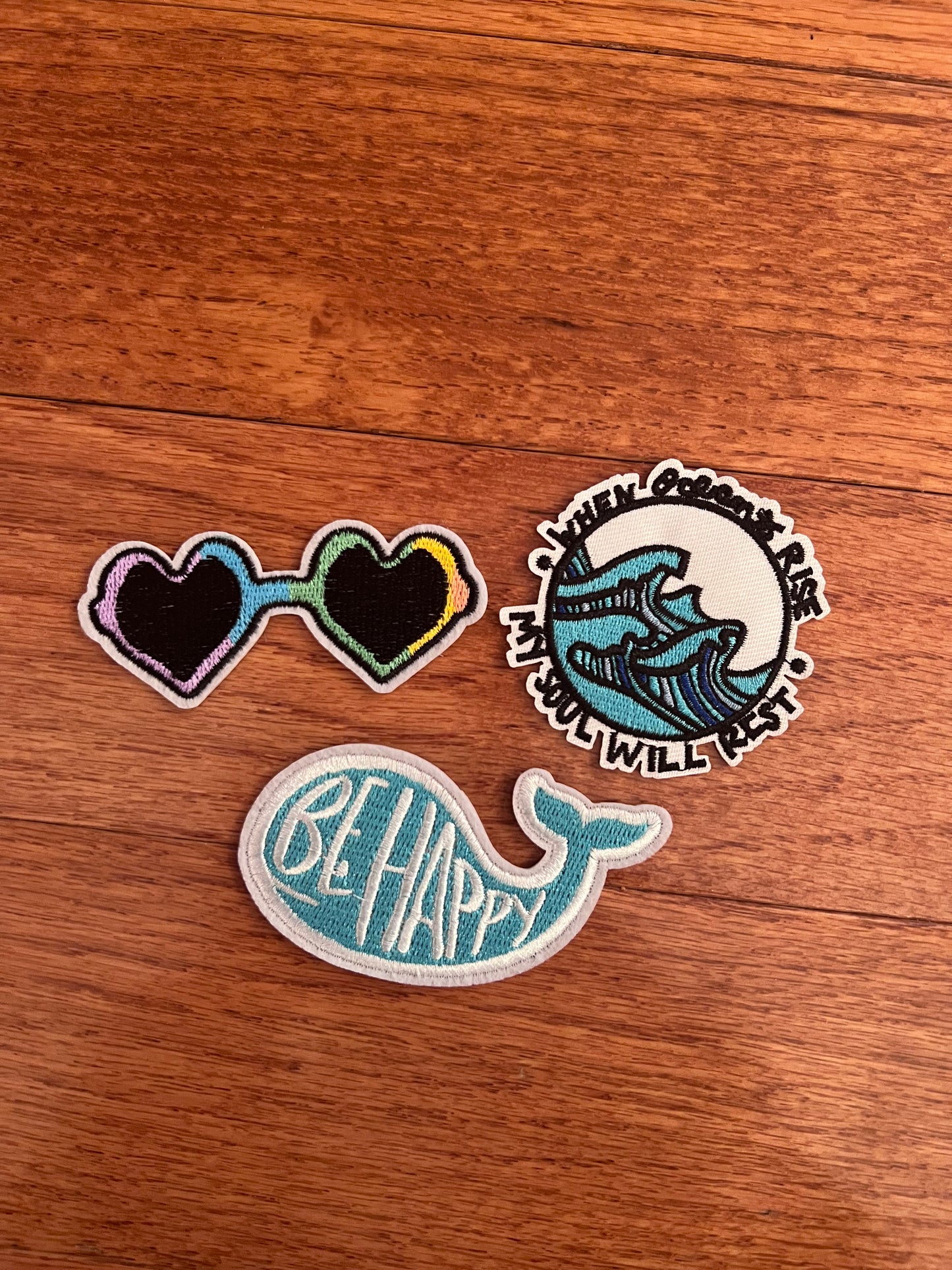 Be Happy Hat Patches